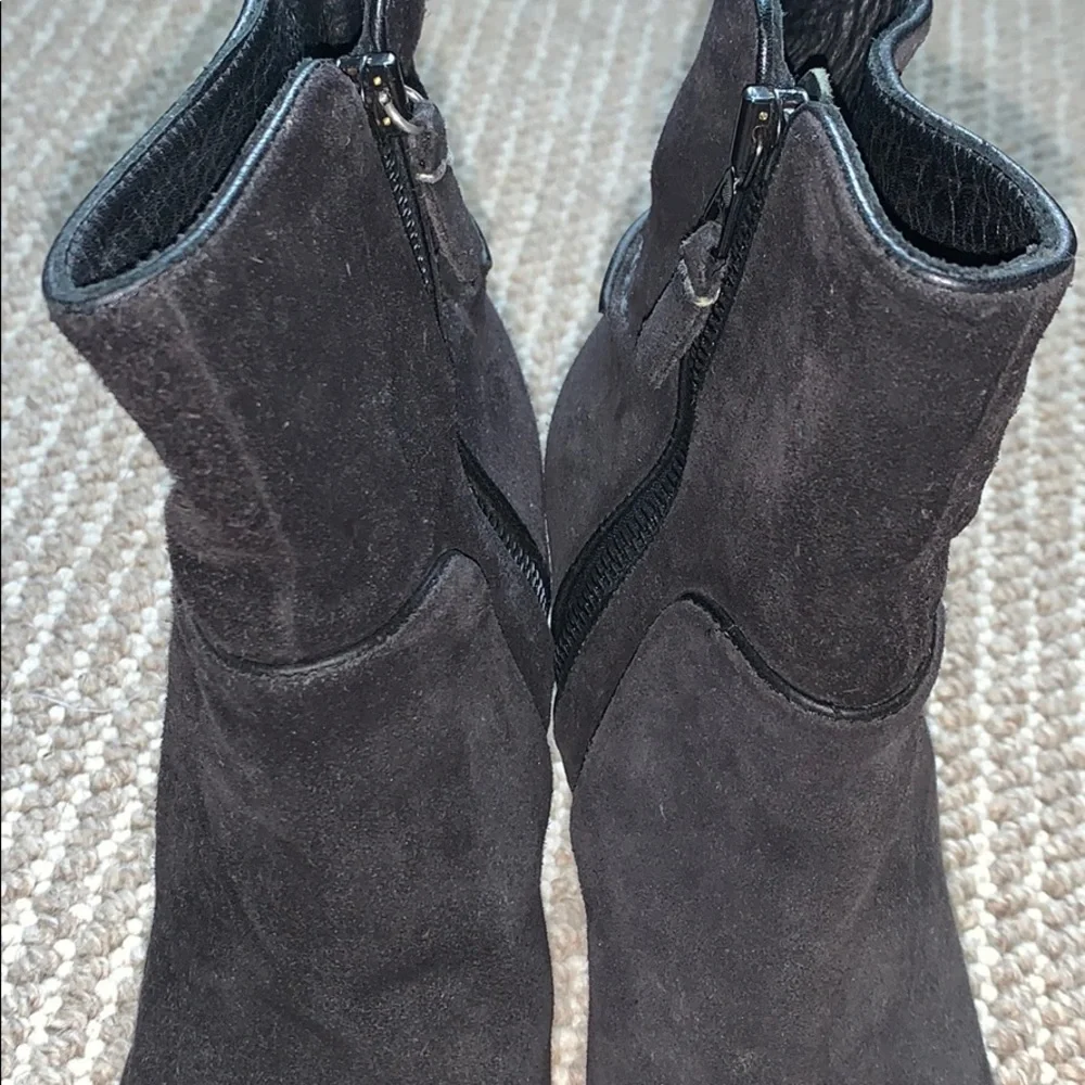 rag & bone Black Suede Ankle Booties